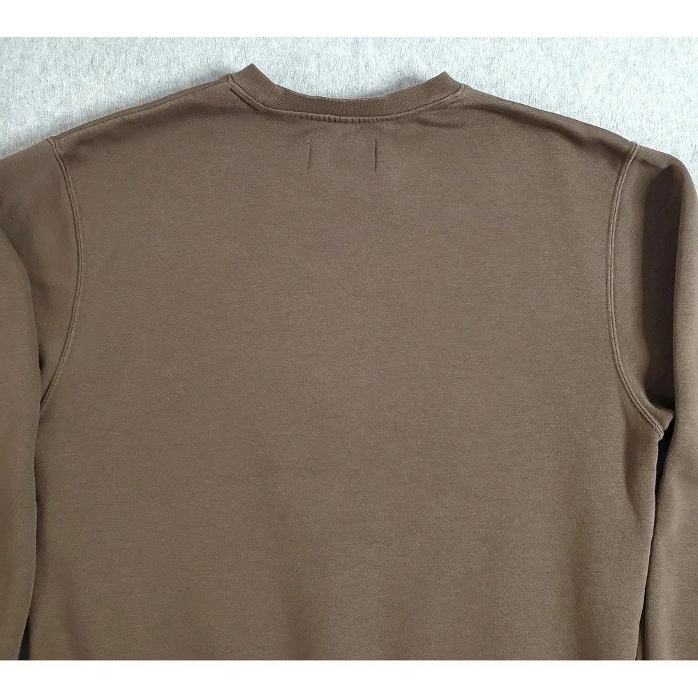 Nike Jordan Sweatshirt Mens Small Brown Fleece Crew Jumpman Logo DQ7520-274